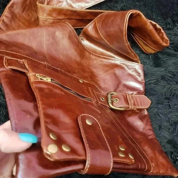 Viva Bags of California Leather Crossbody Purse - Picture 7 of 12